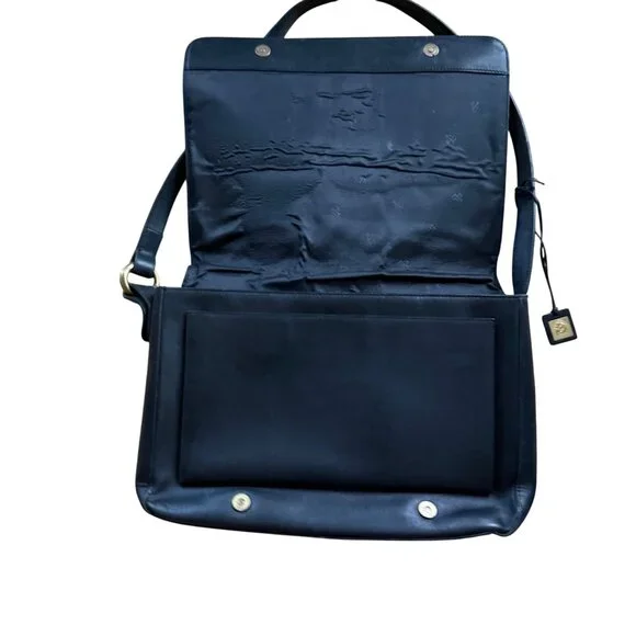 Lauren Ralph Lauren Black Leather Shoulder Bag Vintage